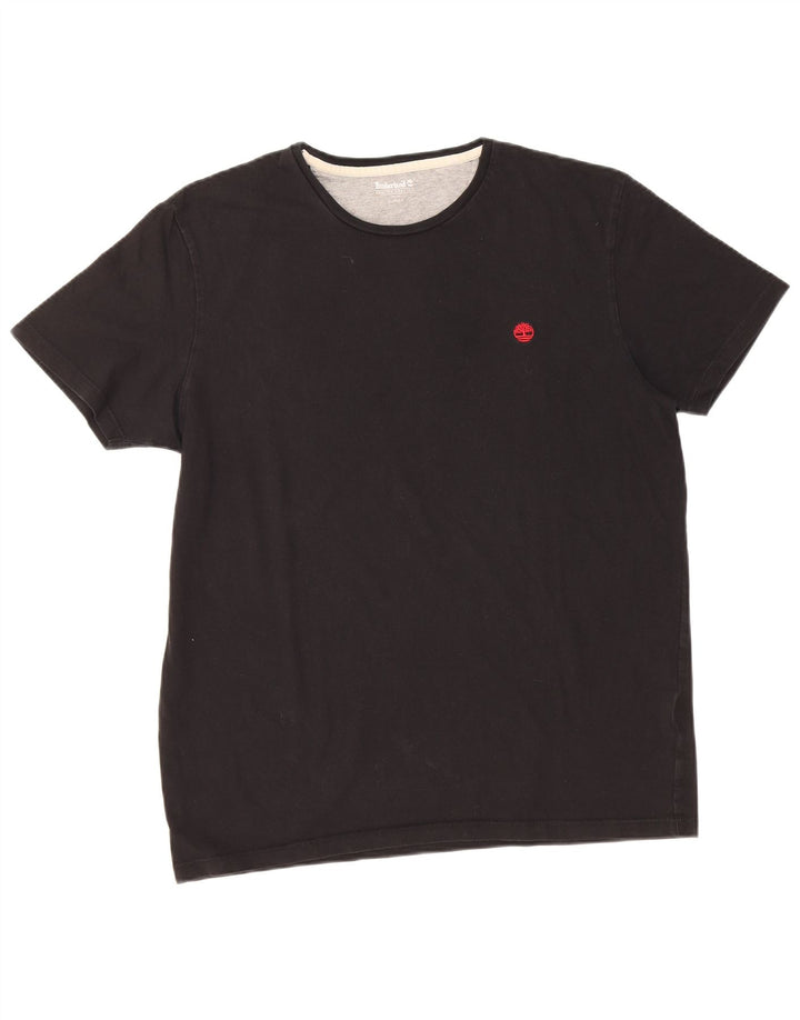T-shirt slim fit da uomo Timberland nera media