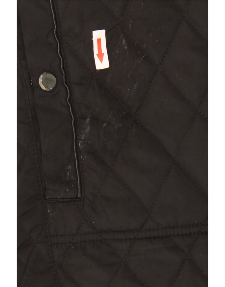 Gilet trapuntato da uomo Zara UK 38 medio nero poliestere