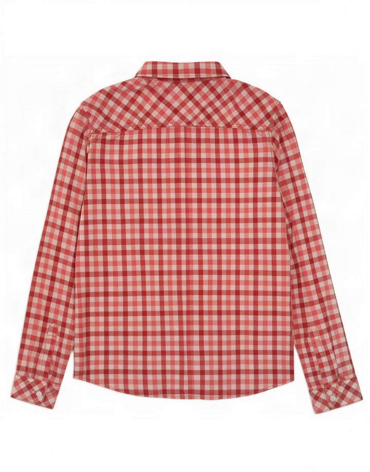 Camicia da donna Hilfiger Denim a quadri rossi medi