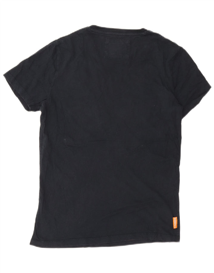 T-shirt da uomo Superdry Top in cotone blu navy medio