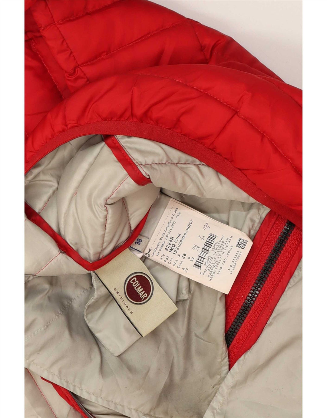 Giacca imbottita con cappuccio Colmar Donna IT 38 2XS Poliestere Rosso
