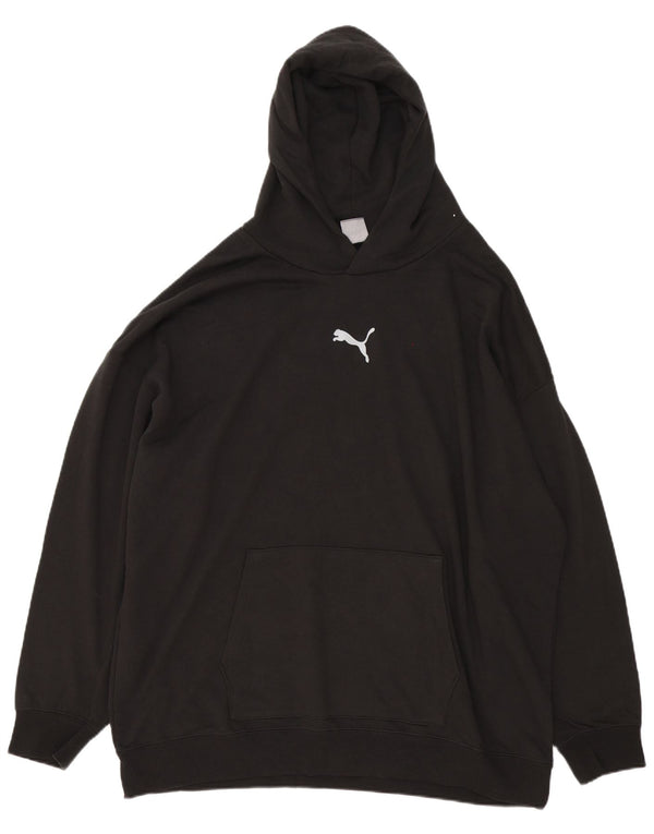 Felpa con cappuccio da uomo Puma 2XL cotone nero