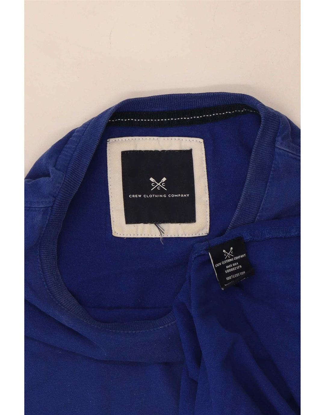Crew Clothing T-shirt da uomo Top Blu medio
