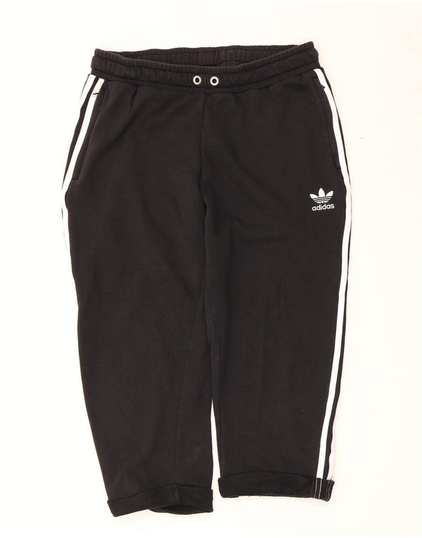 Pantaloni da tuta Adidas Capri da uomo grandi in cotone nero