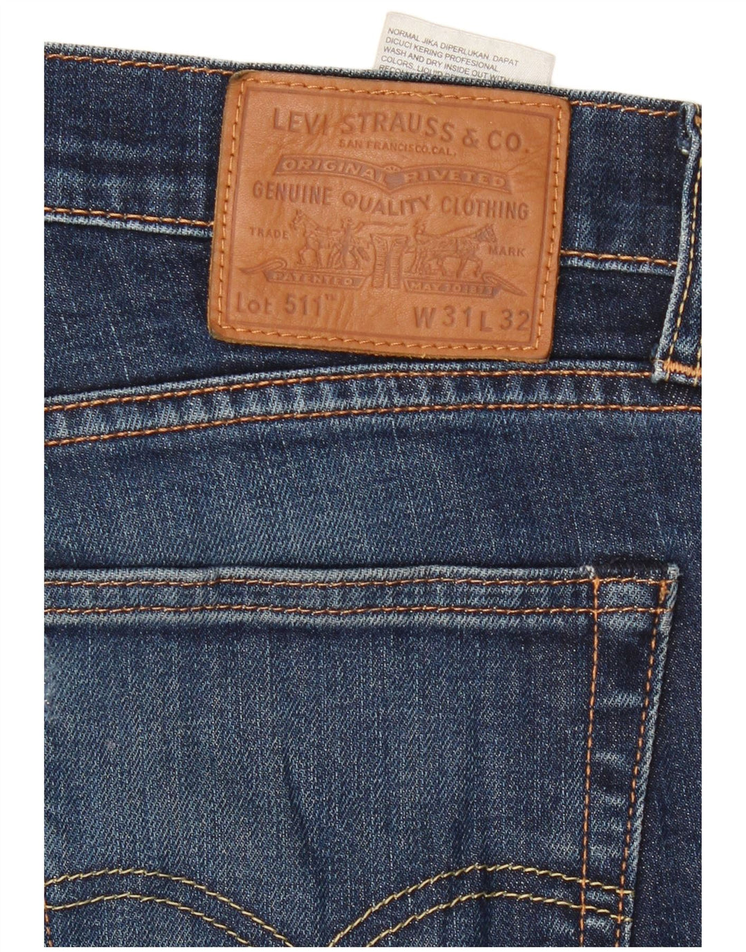 Jeans Levi's 511 Slim da donna W31 L32 in cotone blu navy