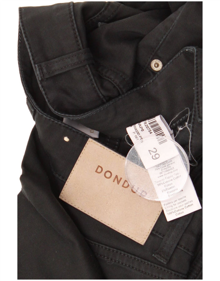 Jeans slim da donna Dondup W29 L28 cotone nero