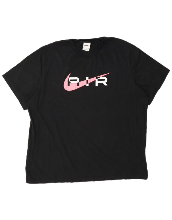 T-shirt grafica da uomo Nike Top 2XL cotone nero
