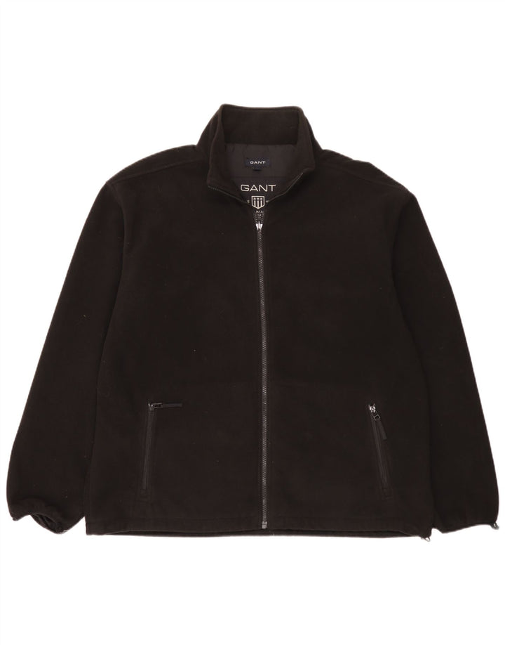 Giacca in pile foderata da uomo Gant UK 40 grande poliestere nero
