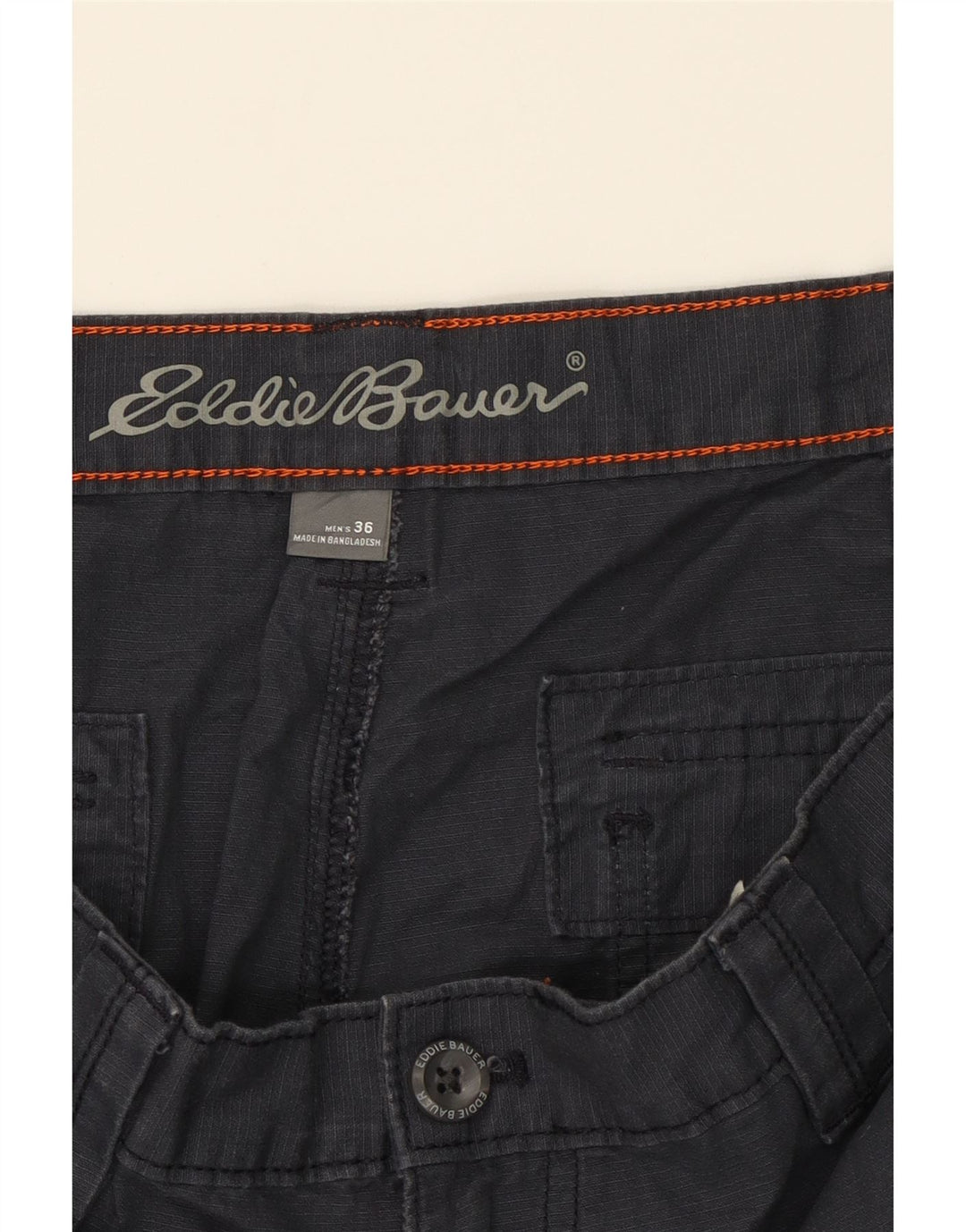 EDDIE BAUER Mens Cargo Shorts W36 Large  Black Cotton Vintage Eddie Bauer and Second-Hand Eddie Bauer from Messina Hembry 