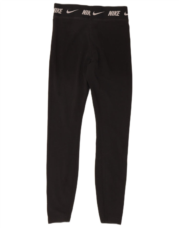 Leggings attillati da donna Nike UK 8 piccoli in cotone nero