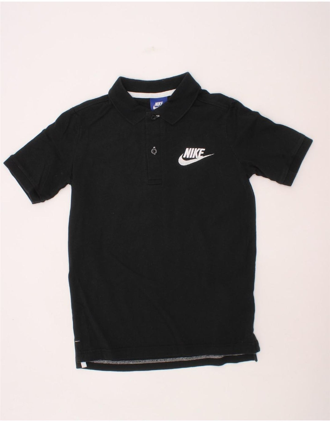 NIKE Boys Polo Shirt 10-11 Years Black Cotton Vintage Nike and Second-Hand Nike from Messina Hembry 