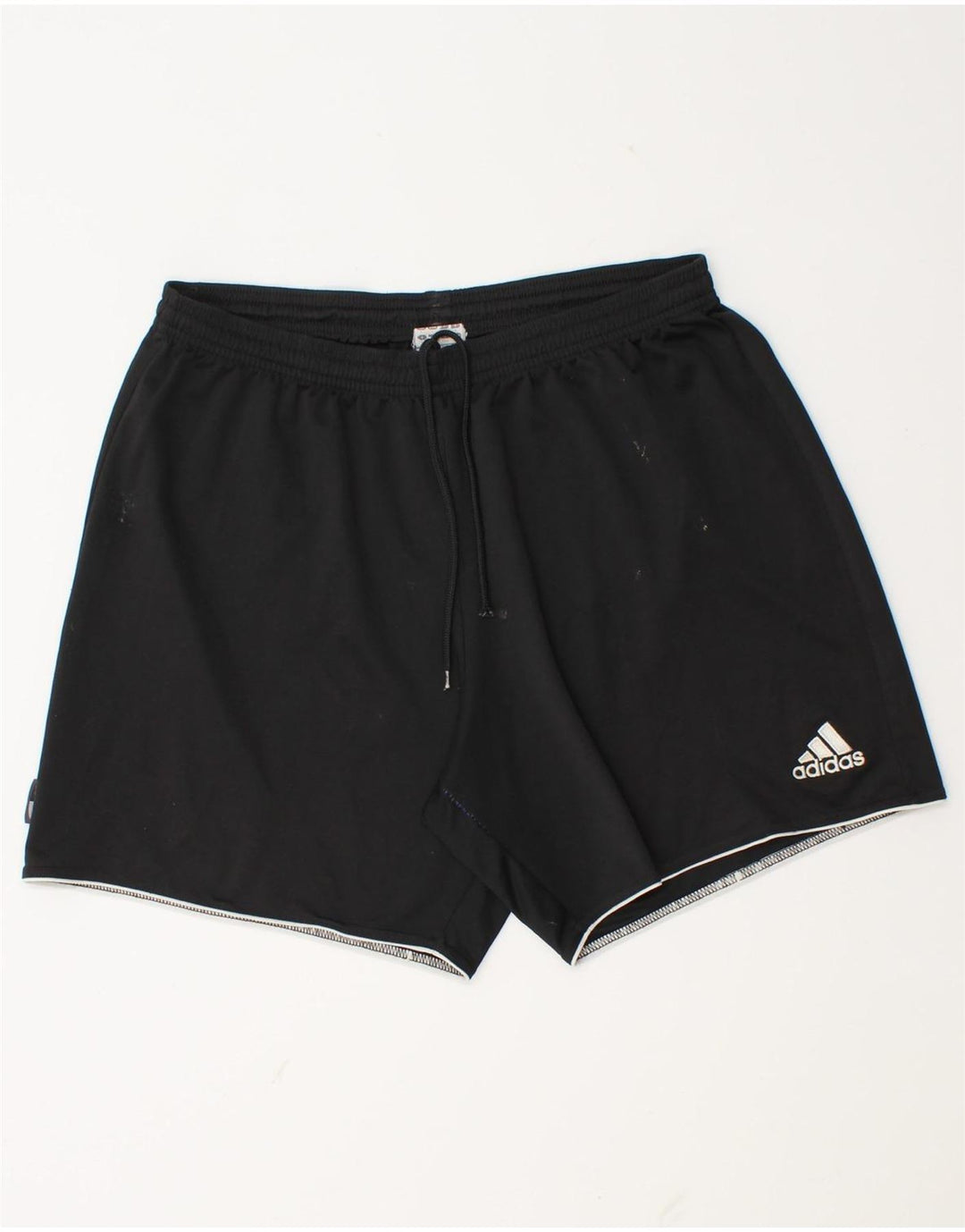 Pantaloncini sportivi da uomo Adidas grandi in poliestere nero