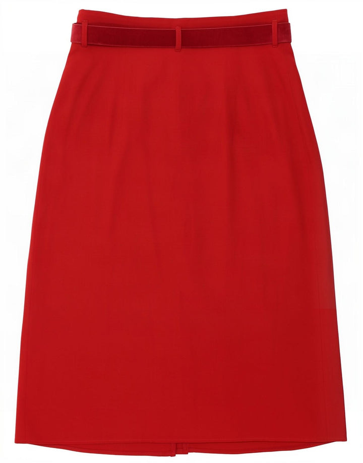Gonna a portafoglio da donna Genny IT 46 Large W32 Lana rossa