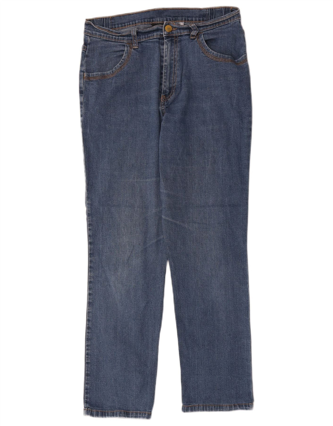 Jeans dritti da donna Marks & Spencer UK 12 medio W30 L27 cotone blu