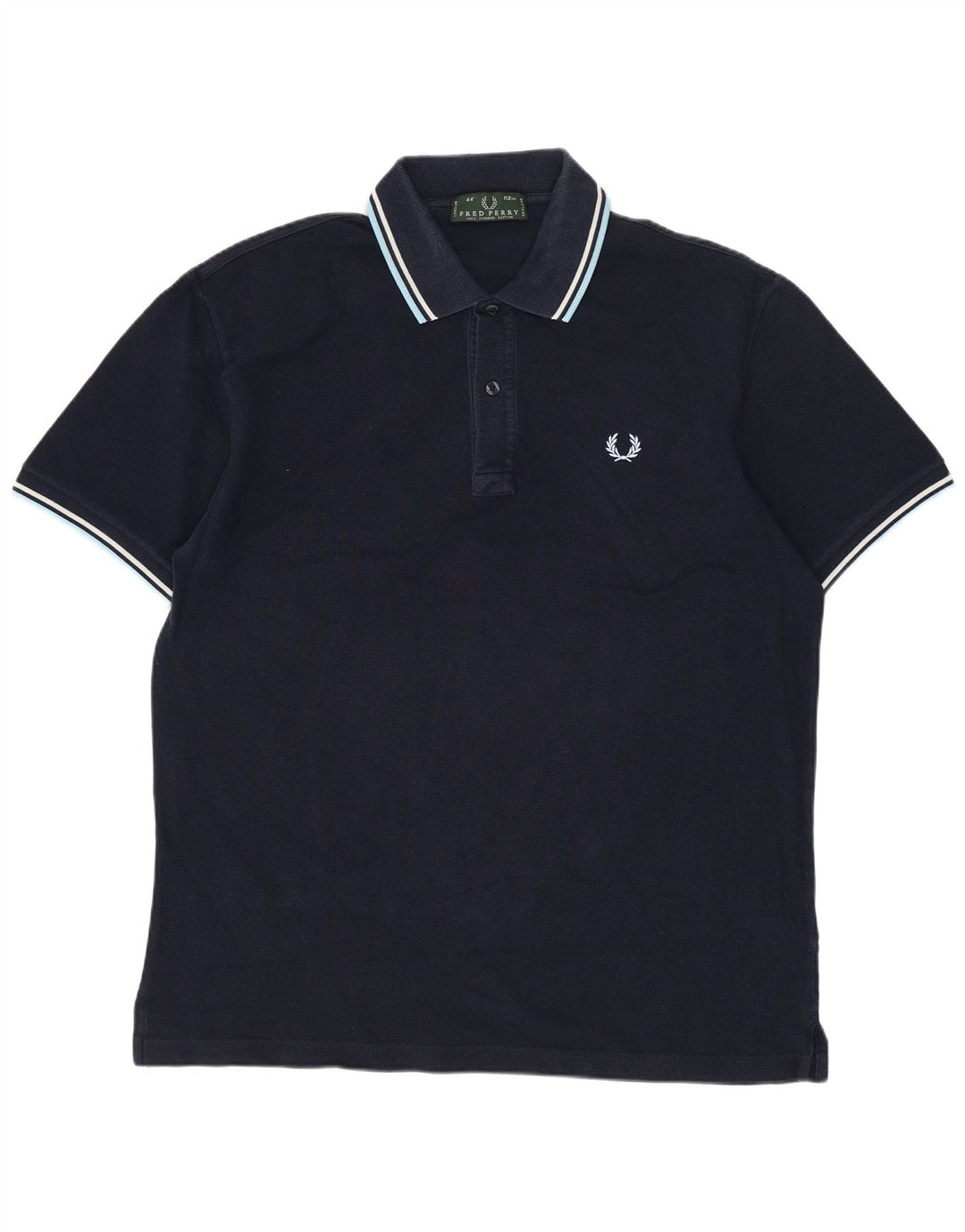 Polo da uomo FRED PERRY in cotone blu navy medio