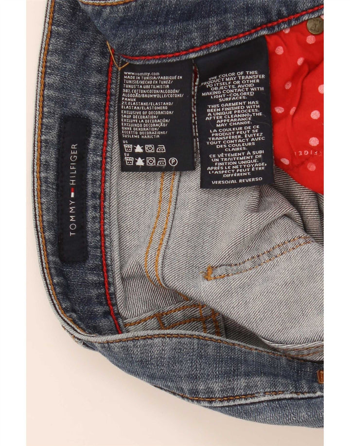 Jeans dritti da donna Tommy Hilfiger W28 L32 cotone blu