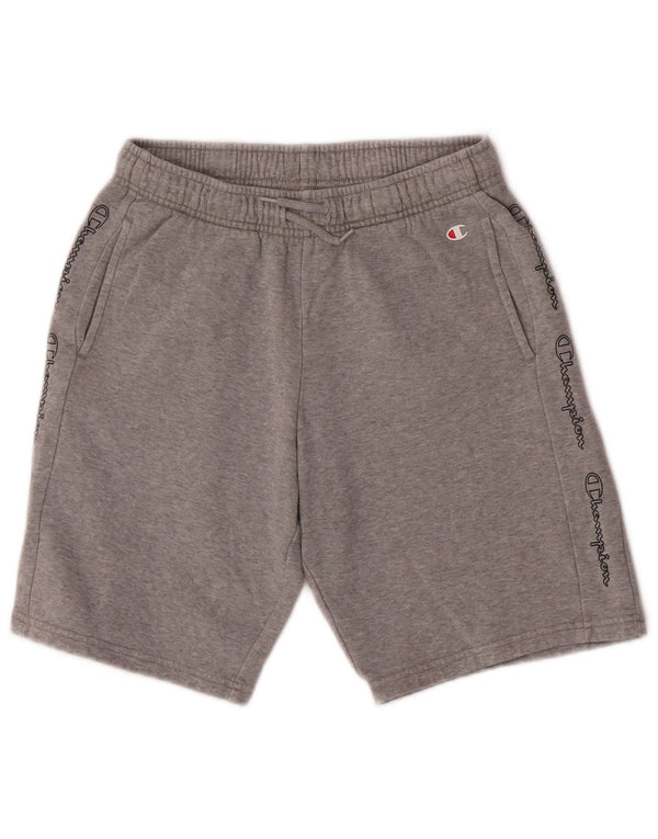 Pantaloncini sportivi con grafica Champion da ragazzo 13-14 anni XL in cotone grigio