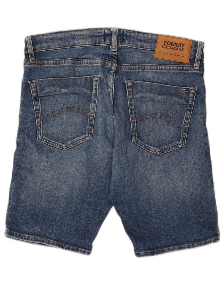 Pantaloncini di jeans slim Scanton da uomo Tommy Hilfiger W32 cotone blu medio