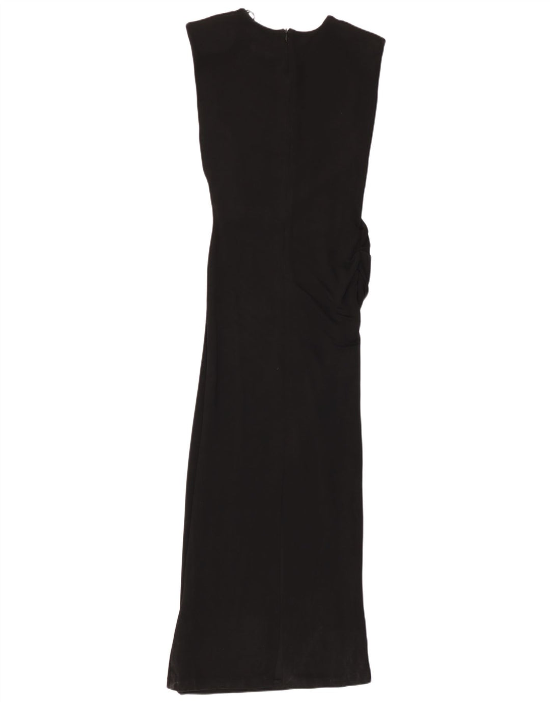 Abito lungo senza maniche da donna Zara UK 12 viscosa nera media