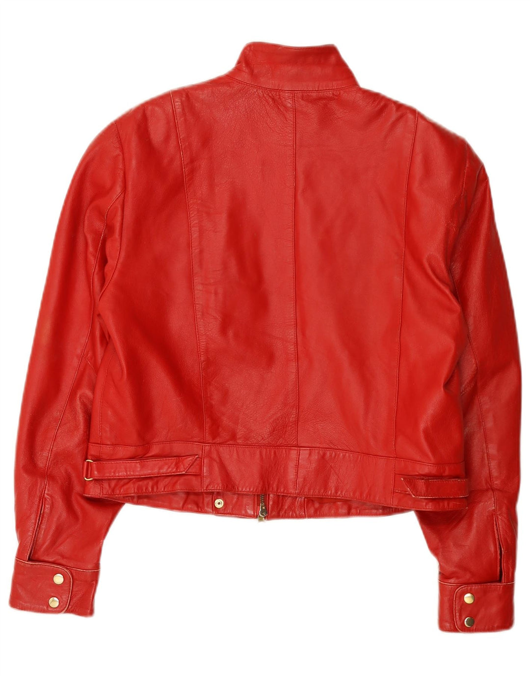 Giacca in pelle corta da donna Yuppie EU 40 rossa media