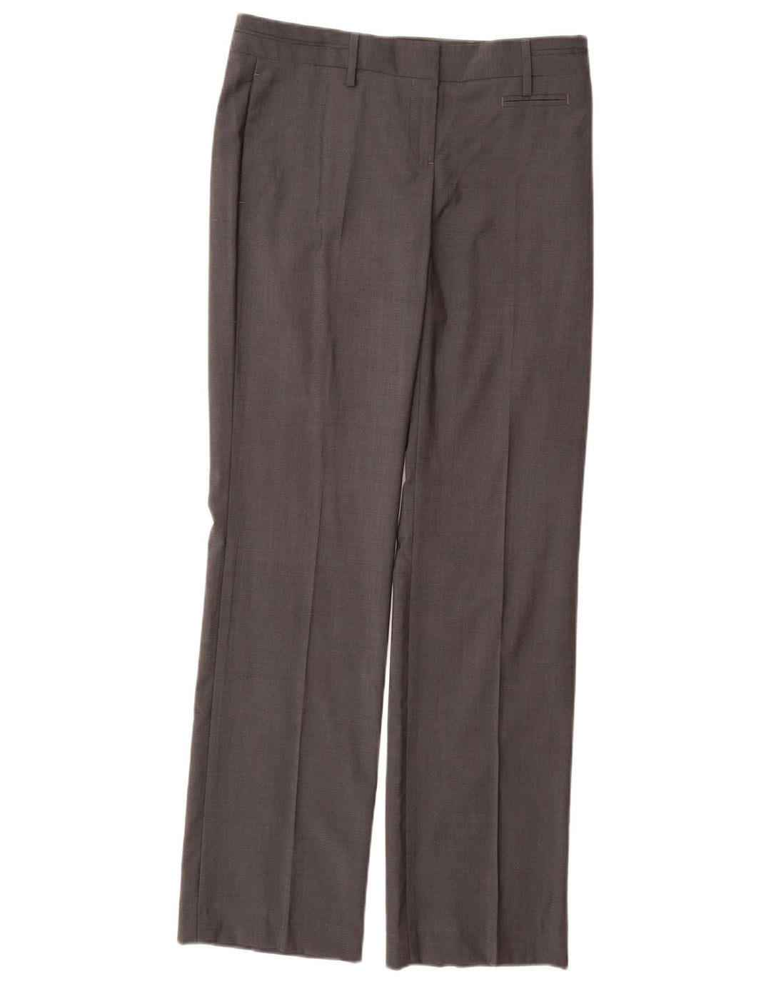 MASSIMO DUTTI Pantaloni da abito dritti da donna EU 38 Small W28 L33 Lana grigia