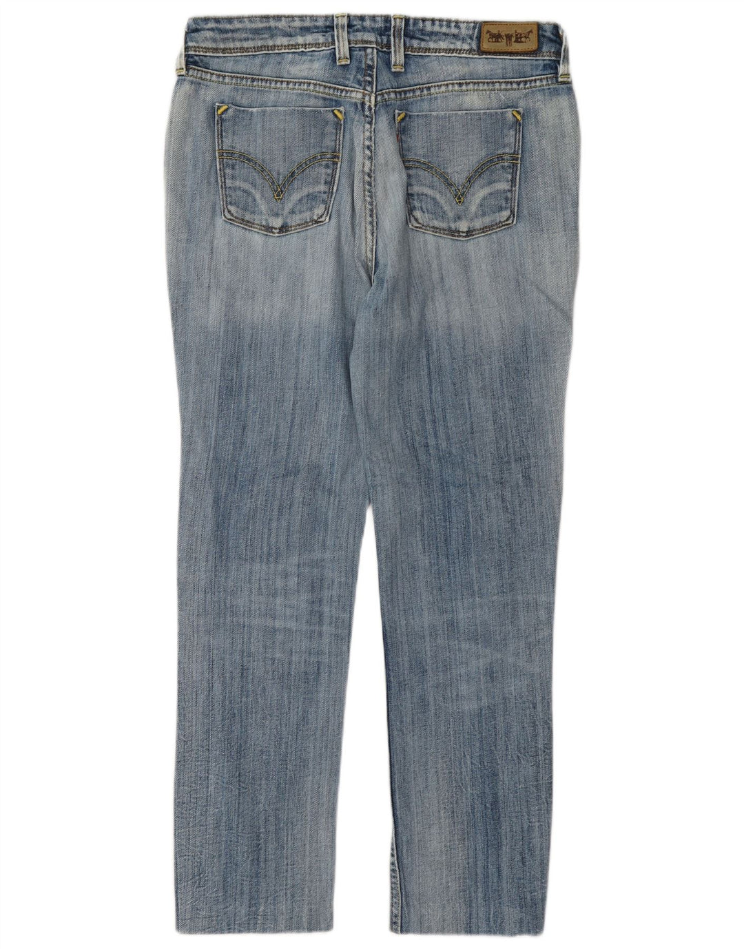 Levi's Donna 627 Crop Jeans dritti W30 L26 Blu