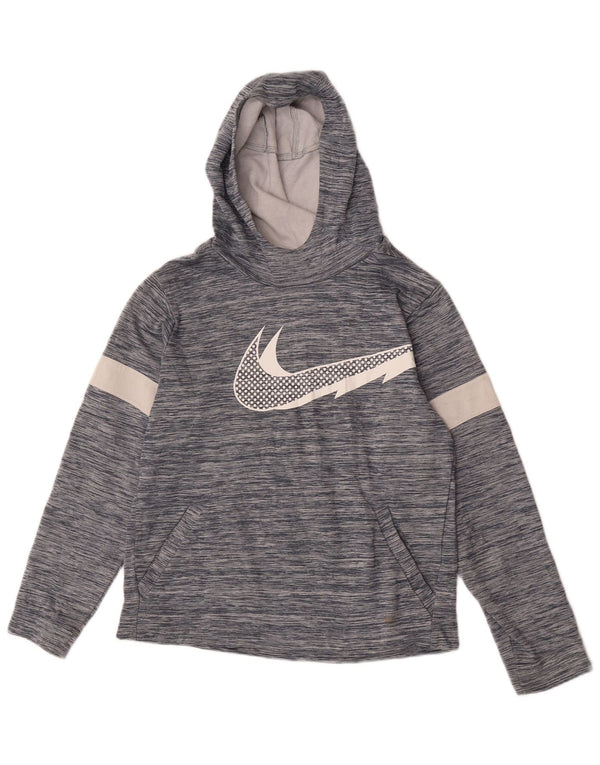Felpa con cappuccio grafica Nike Dri Fit per ragazze 13-14 anni XL blu screziato