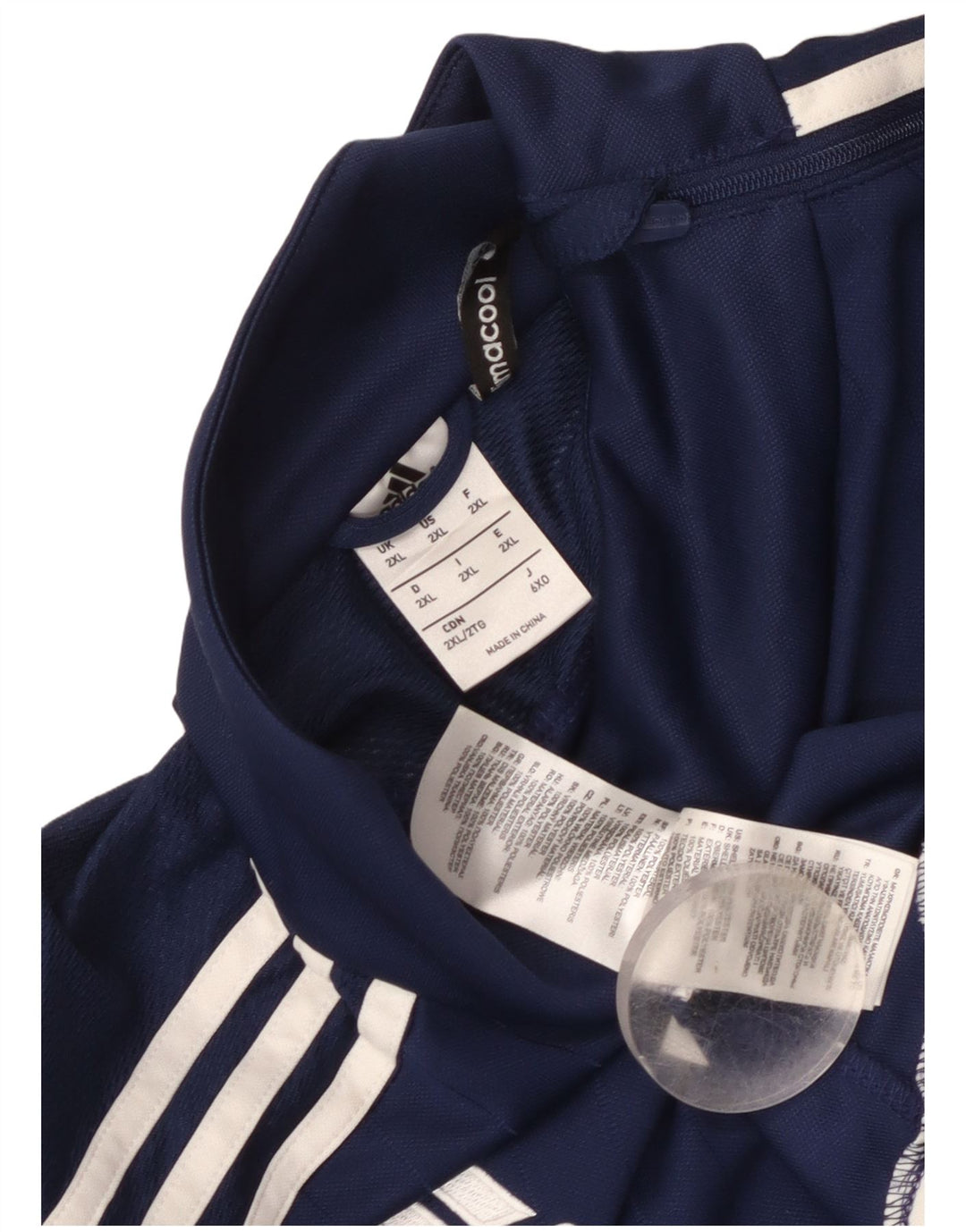 Adidas Uomo Climacool Zip Collo Pullover Tuta Top 2XL Blu Navy
