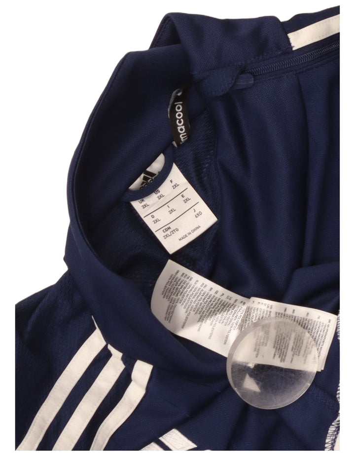 Adidas Uomo Climacool Zip Collo Pullover Tuta Top 2XL Blu Navy