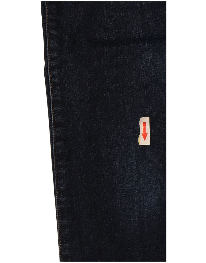 Jeans dritti da donna Diesel W27 L32 cotone blu navy