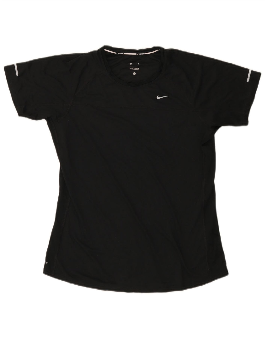 T-shirt NIKE Dri Fit da donna, taglia UK 14, grande, nera