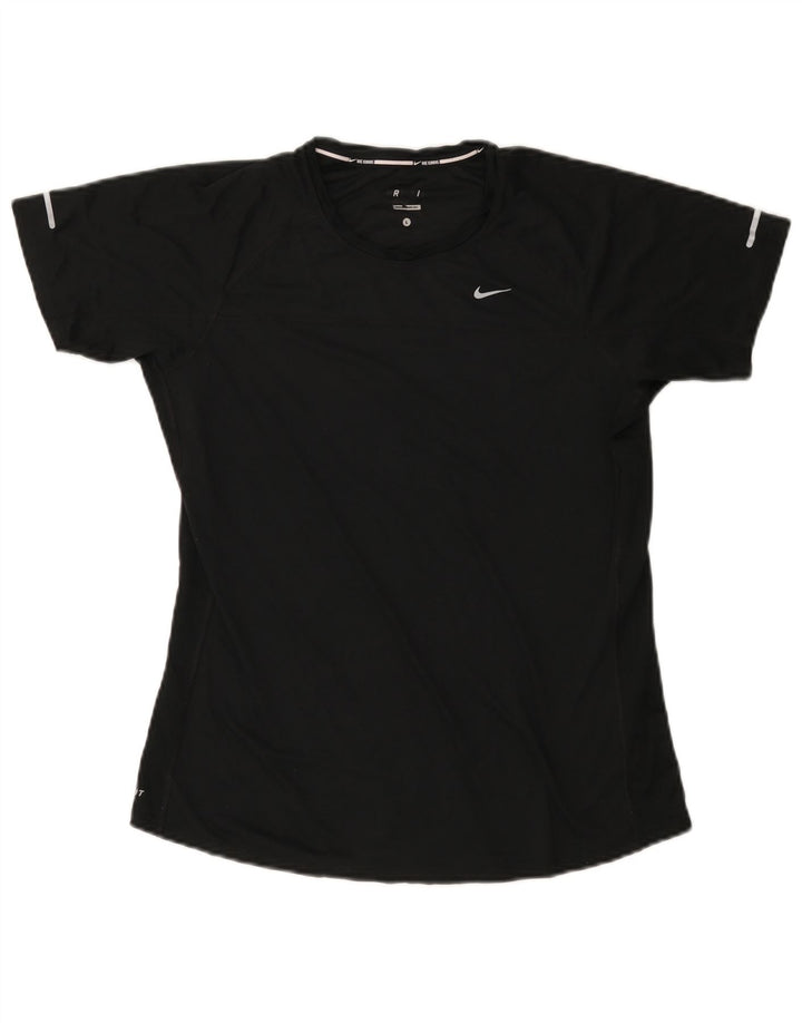 T-shirt NIKE Dri Fit da donna, taglia UK 14, grande, nera