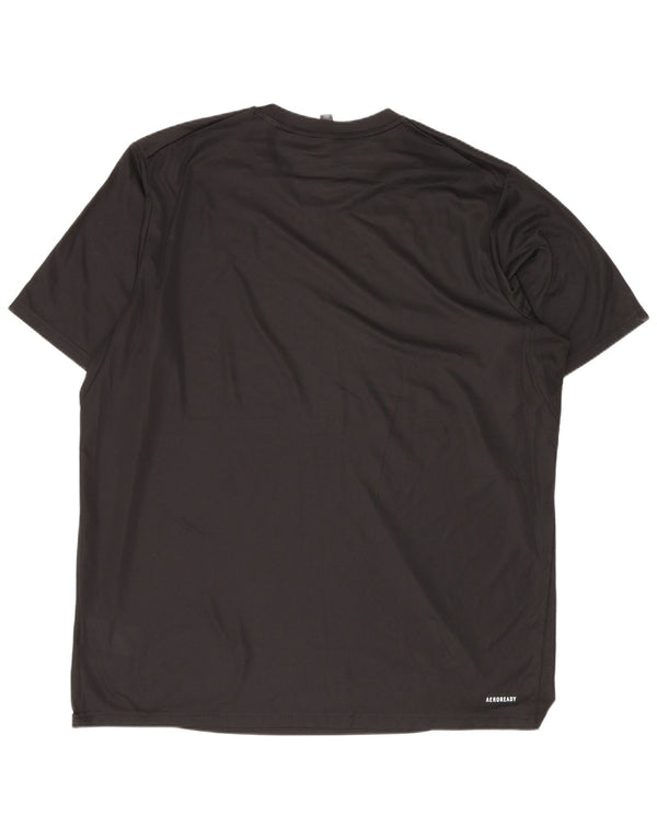 T-shirt Adidas Aeroready da uomo Top XL poliestere nero
