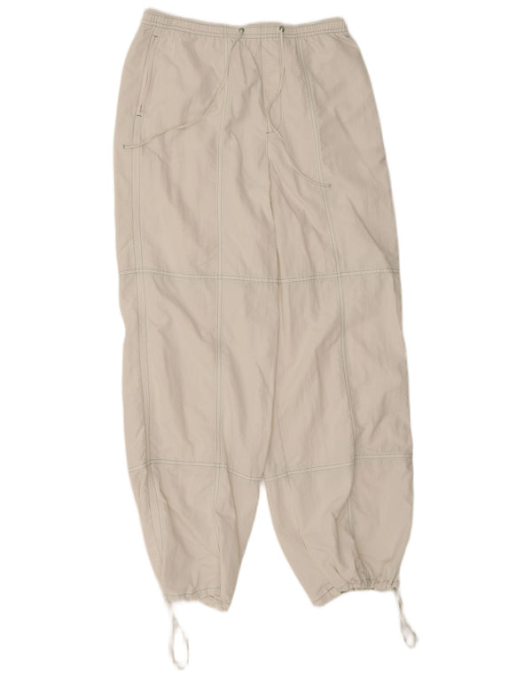 Pantaloni casual da jogging da donna Zara piccoli W26 L28 bianchi in poliammide