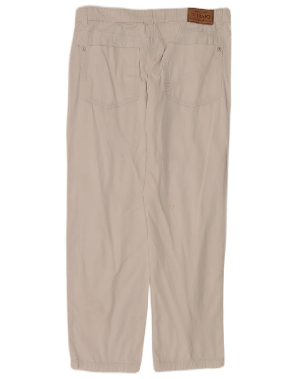 Pantaloni Casual Dritti Bambina Liu Jo 13-14 Anni W30 L27 Cotone Beige