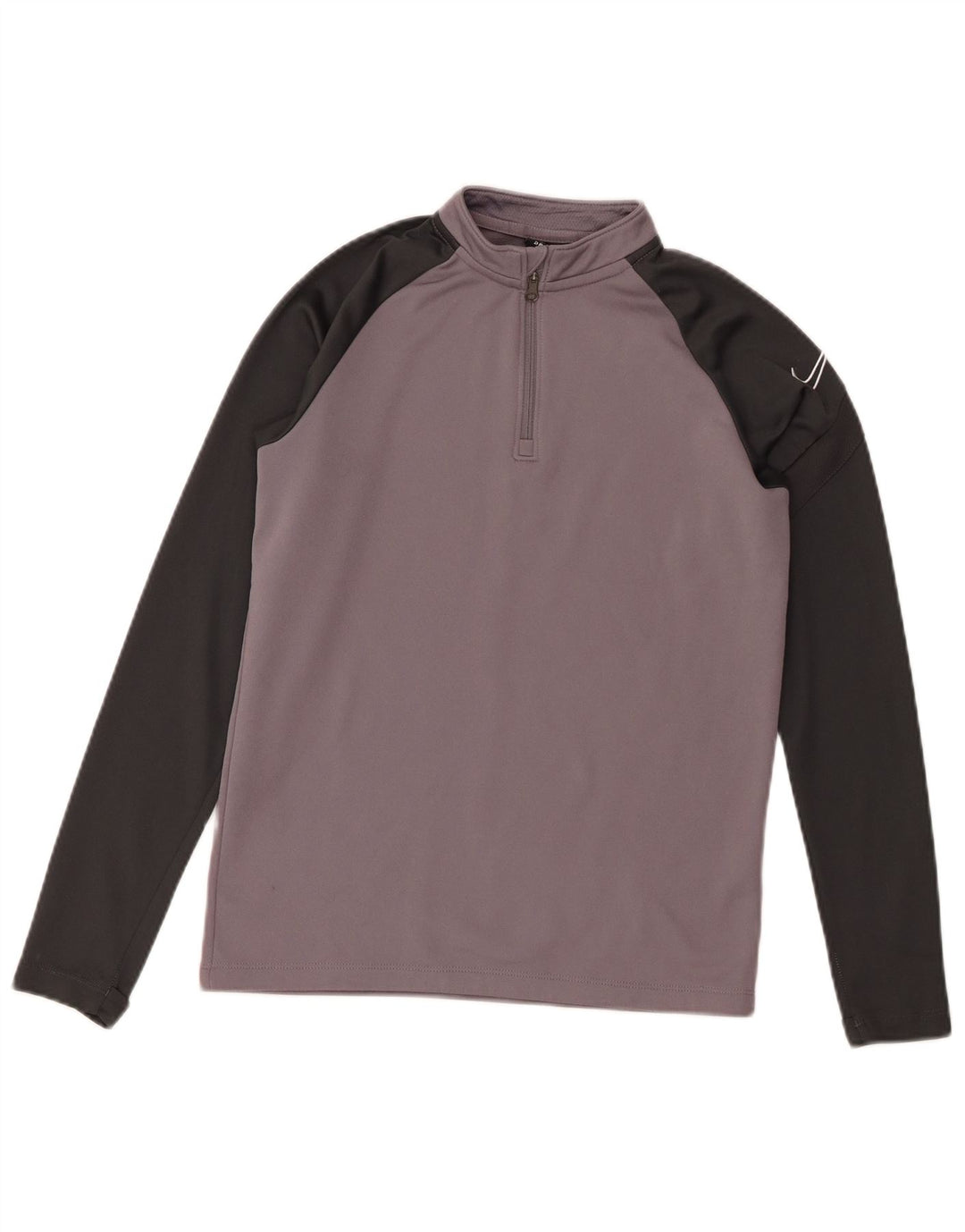 Maglia Nike Ragazzo Manica Lunga 10-11 Anni Grigio Medio Colorblock Sport