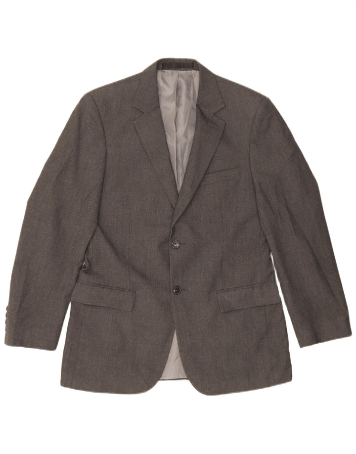 Giacca blazer a 2 bottoni sartoriale da uomo Marks & Spencer UK 38 Grigio medio