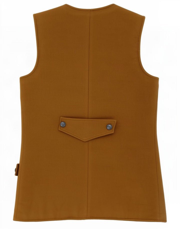 Gilet da donna vintage UK 14 medio kaki