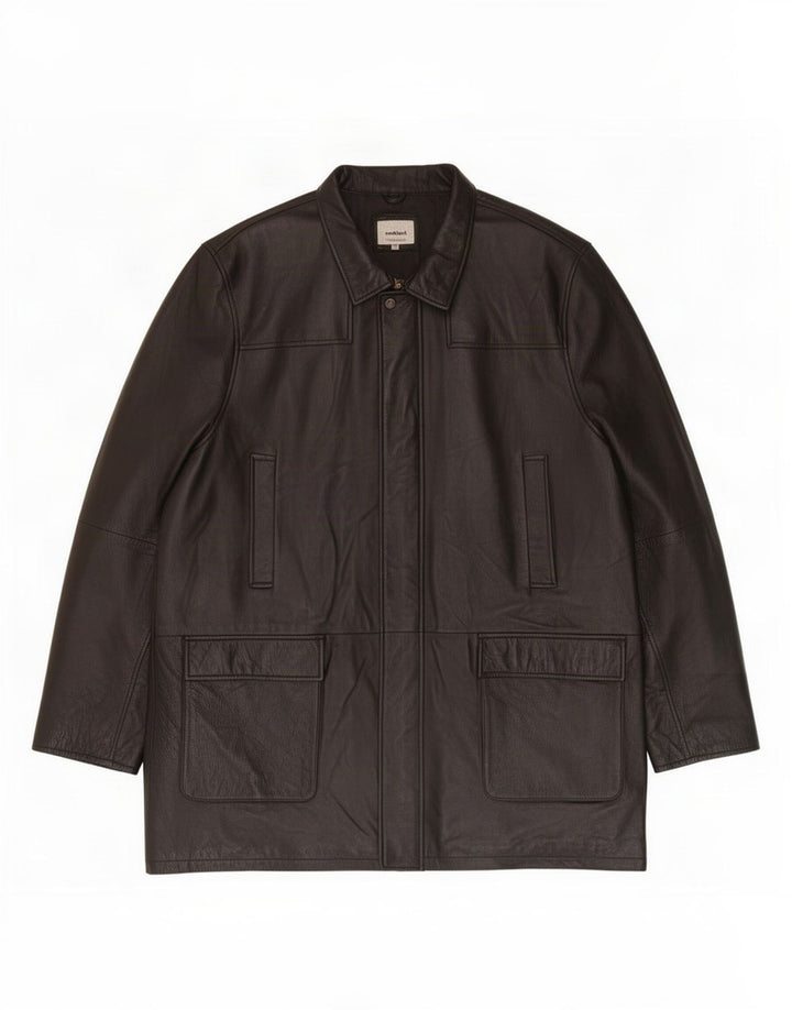Giacca in Pelle Uomo Conbipel IT 58 2XL Nera