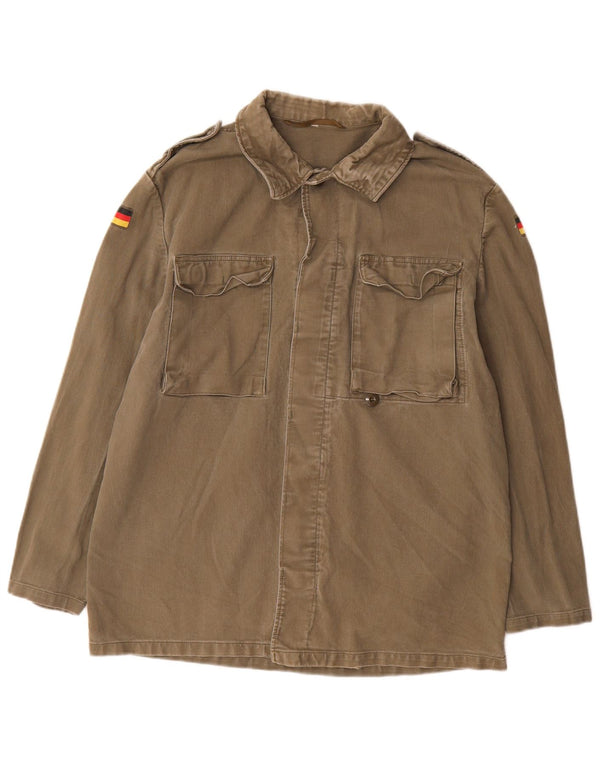 Giacca militare vintage da uomo UK 40 grande color kaki