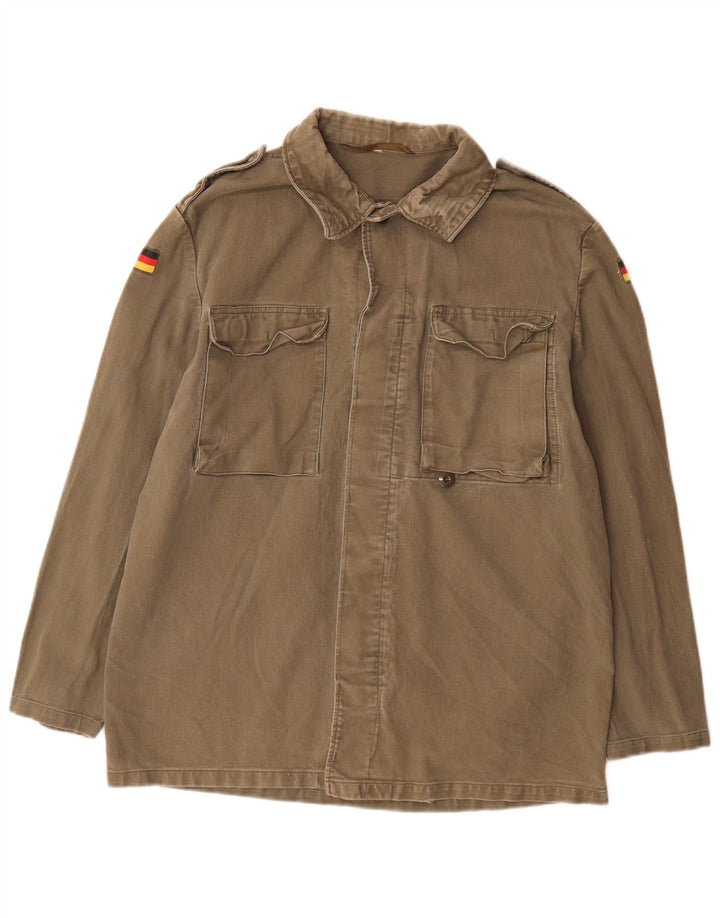 Giacca militare vintage da uomo UK 40 grande color kaki