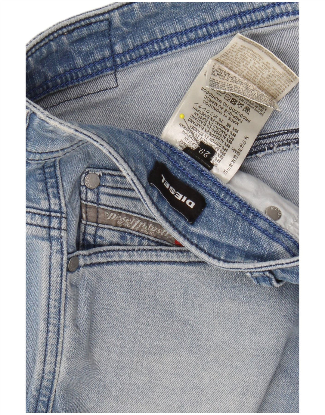 Pantaloncini di jeans da donna DIESEL W29 cotone blu medio
