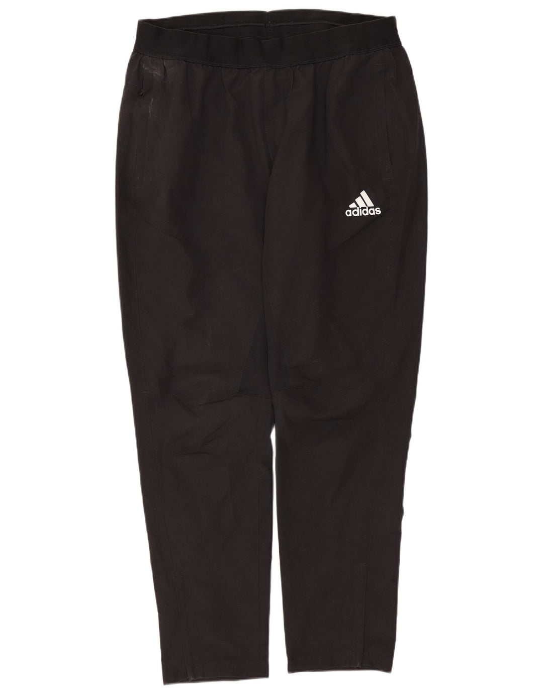 Pantaloni da tuta da uomo Adidas Large neri in poliestere