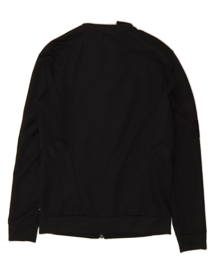 ADIDAS Womens Climalite Tracksuit Top Jacket UK 4/6 XS Black Polyester Vintage Adidas and Second-Hand Adidas from Messina Hembry 