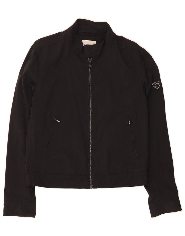 GAS Womens Bomber Jacket UK 16 Large Black Polyamide Vintage Gas and Second-Hand Gas from Messina Hembry 