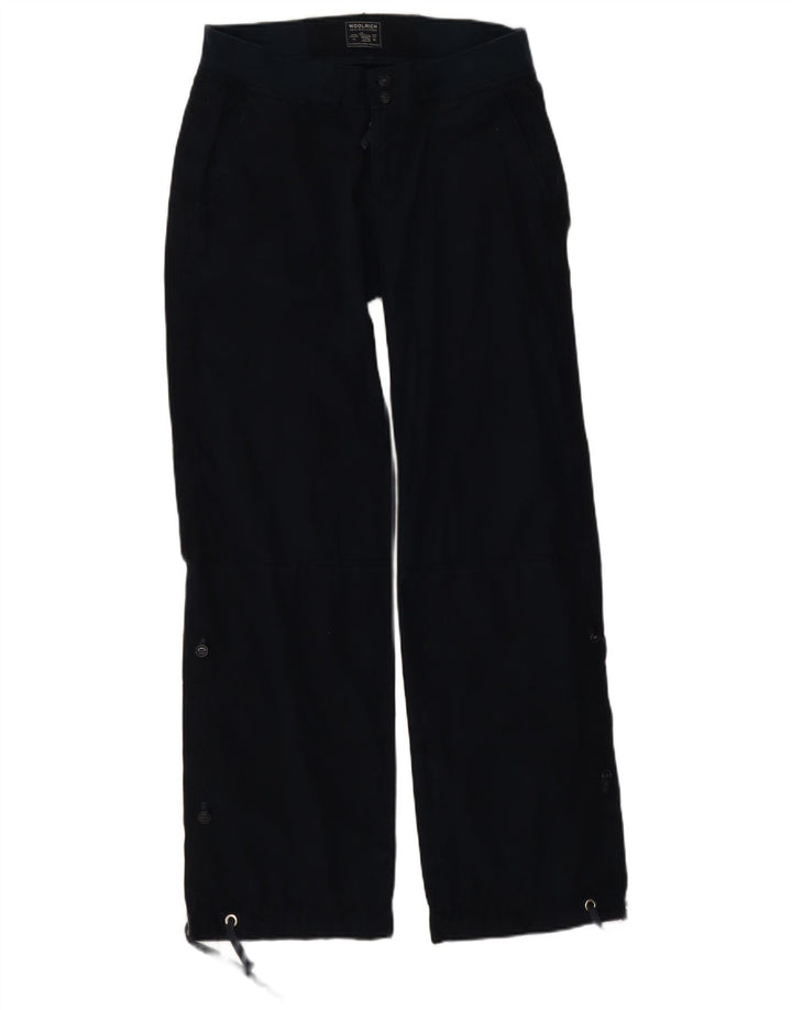 Pantaloni dritti da donna Woolrich W31 L31 cotone blu navy