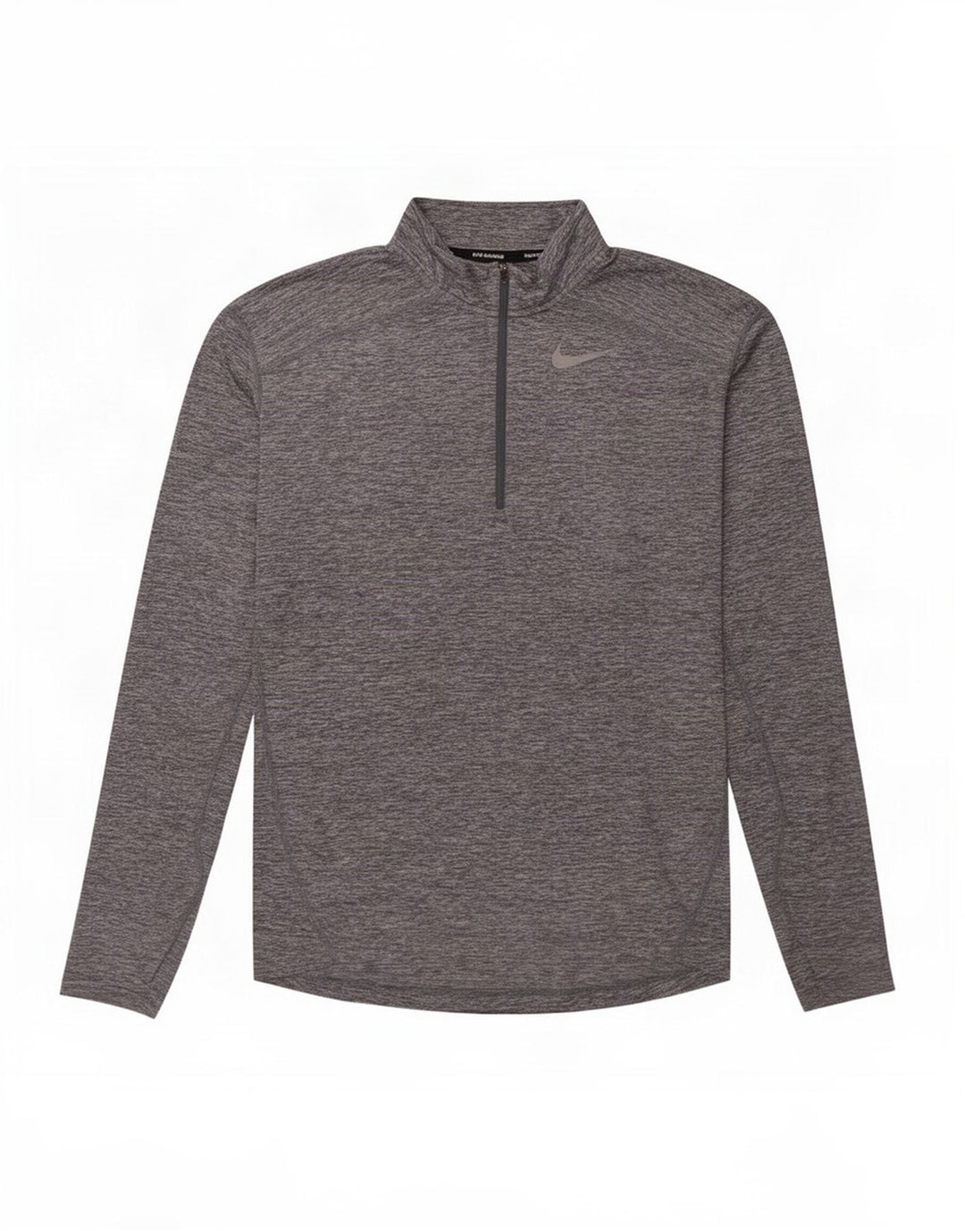 Top della tuta da ginnastica Nike Dri Fit con zip e collo da uomo, piccolo, grigio screziato