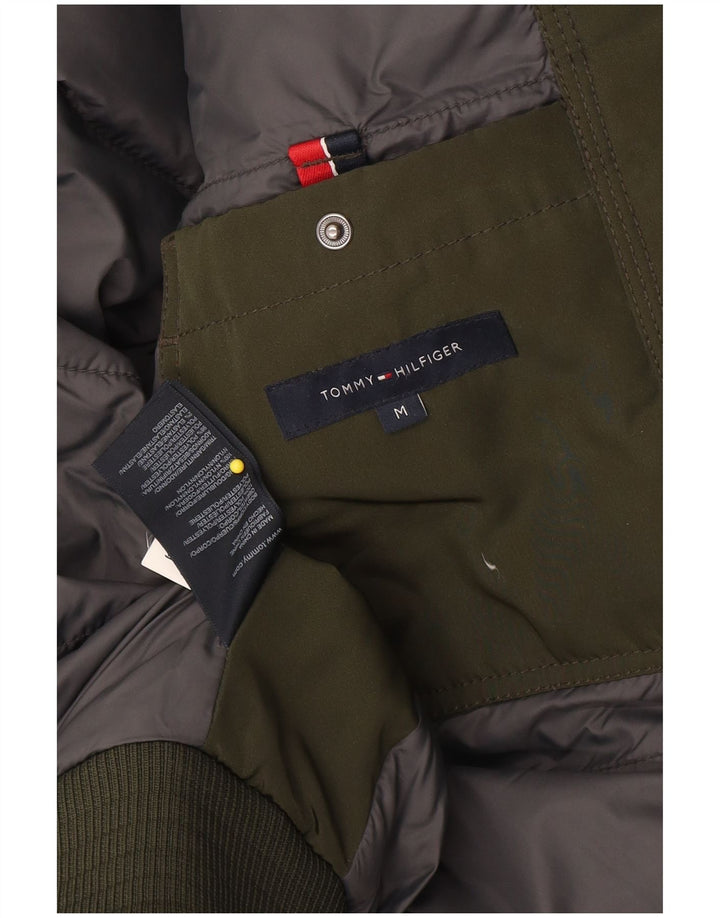 Giacca imbottita da uomo Tommy Hilfiger UK 38 Poliestere verde medio