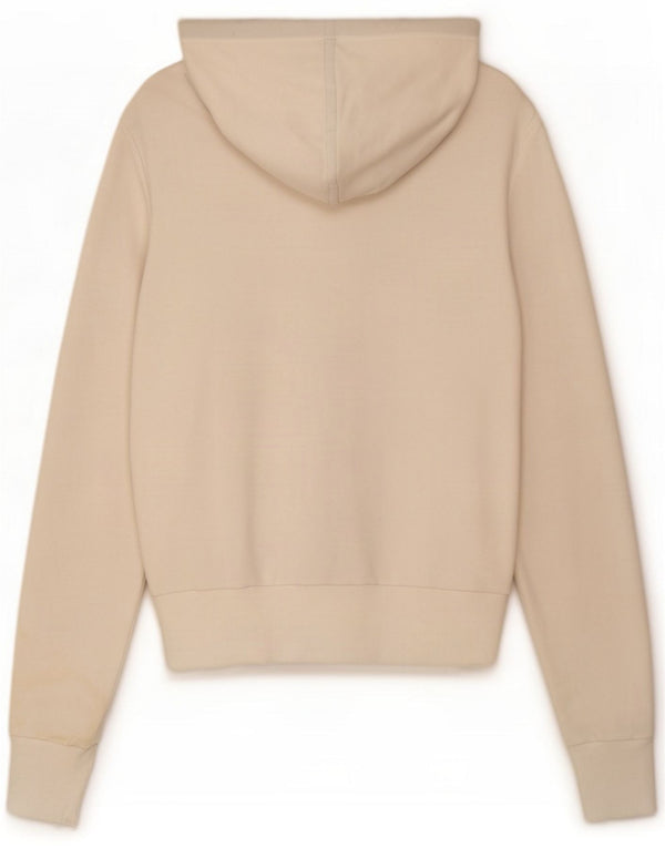 Puma Felpa con cappuccio e zip da donna UK 12 Cotone bianco medio