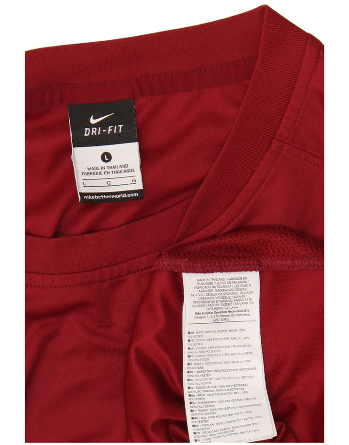 T-shirt Nike Dri Fit da uomo, taglia grande, in poliestere marrone